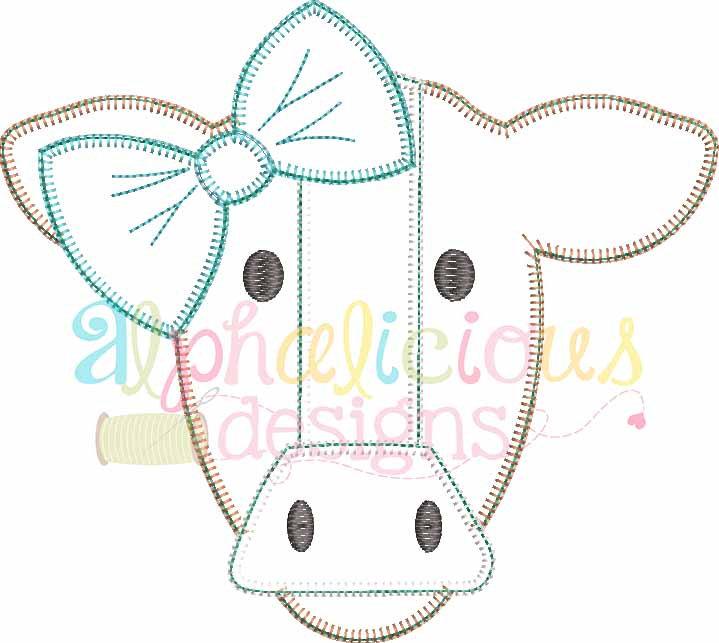 Mrs. Cow With Bow- Blanket