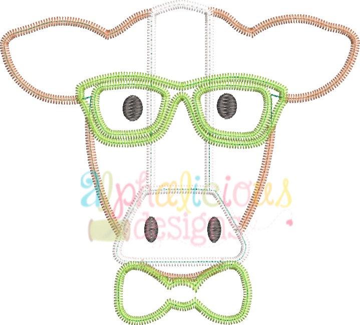 Mr. Cow With Glasses- Zig Zag