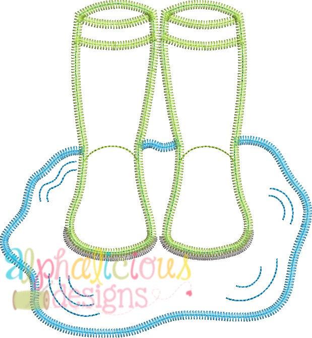 Rain Boots In Puddle- ZigZag