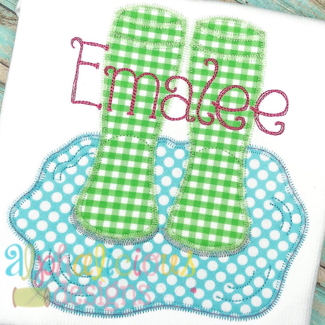 Rain Boots In Puddle- ZigZag