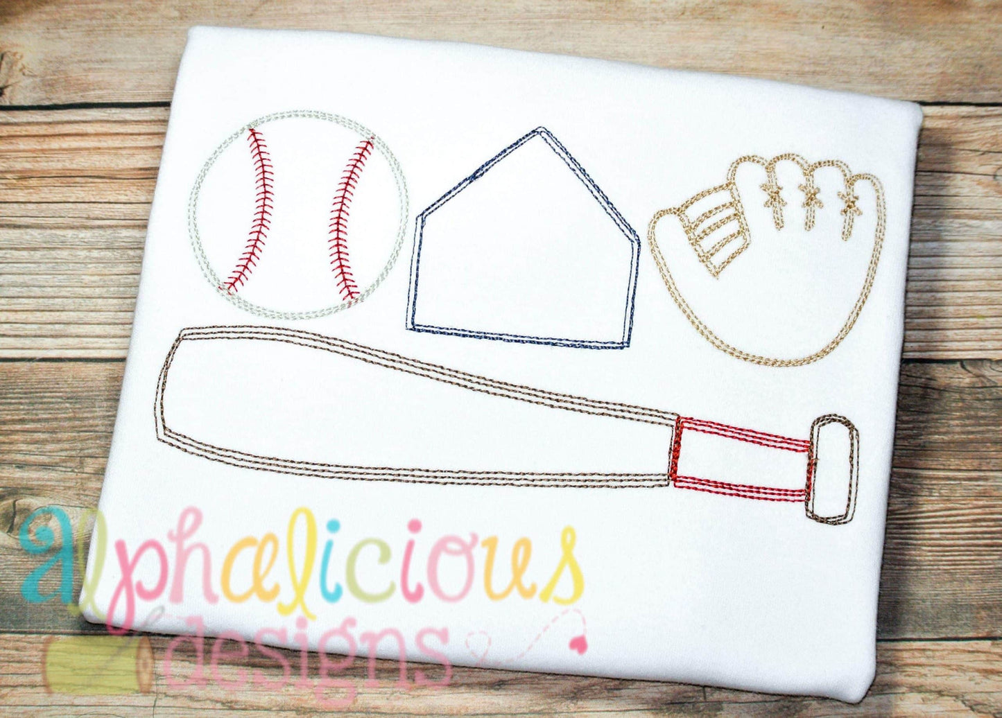 Baseball Gear-Vintage Scribble