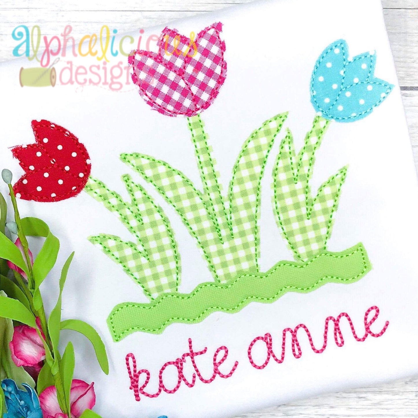 Springtime Tulips- Triple Bean