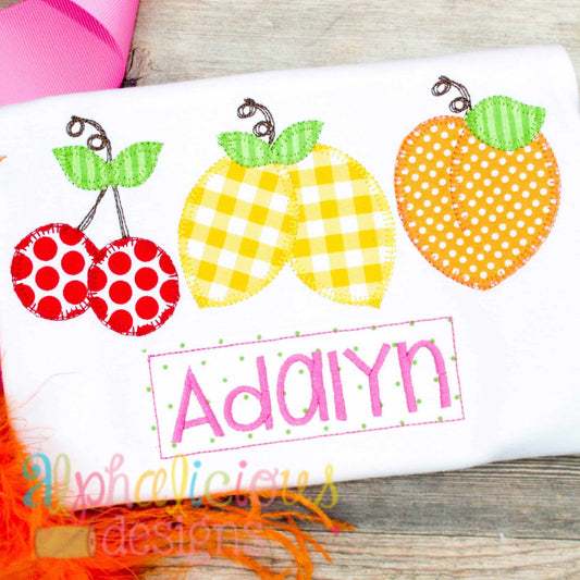 Southern Charm Fruit Three in a Row- Blanket