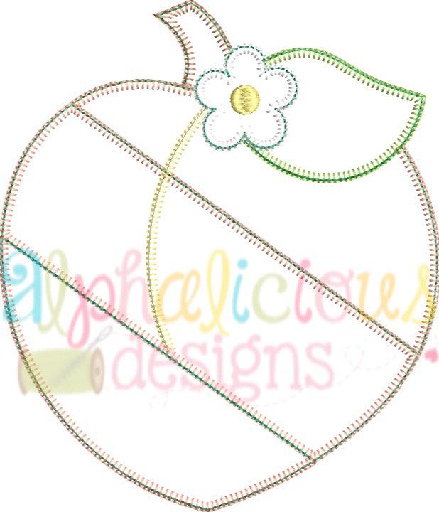 Patchwork Peach with Flower - Blanket