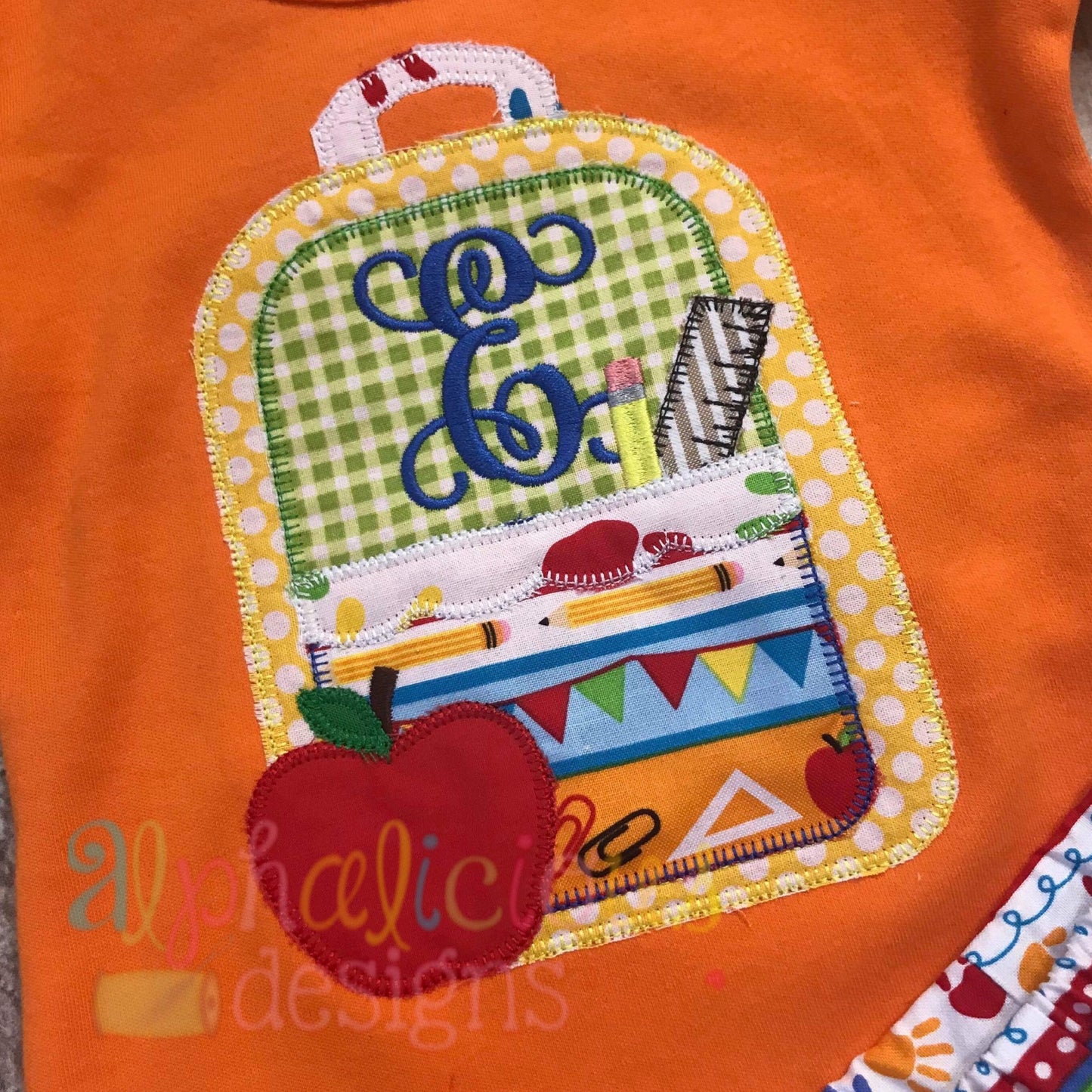Back To School Backpack-Scallops-Blanket