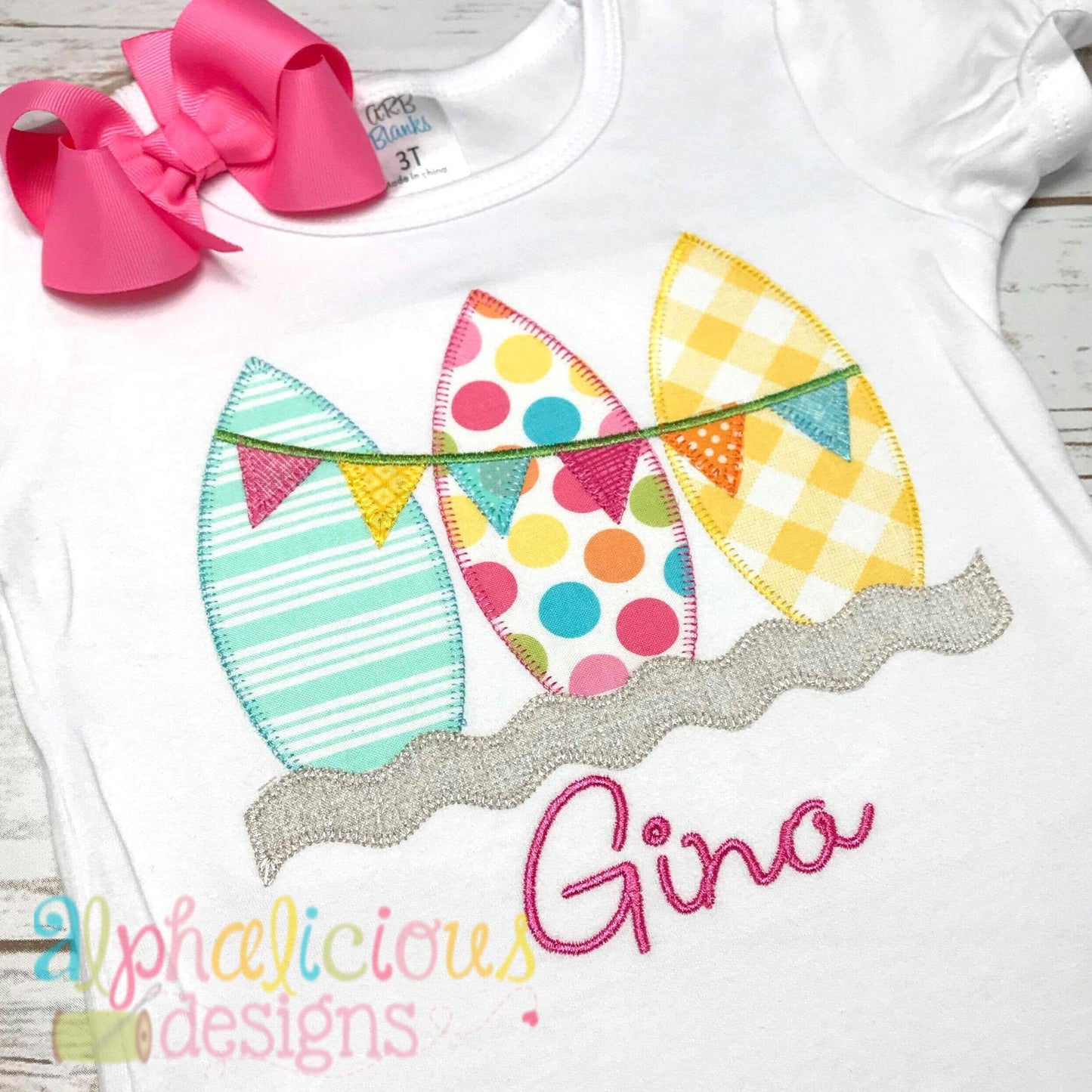 Surf Boards with Bunting- Blanket