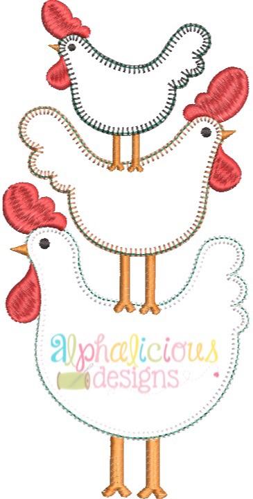 Stacked Chickens-Blanket