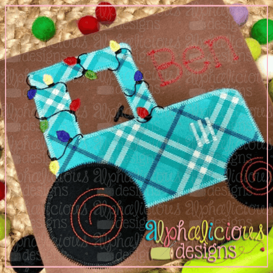 Tractor with Lights-Zigzag