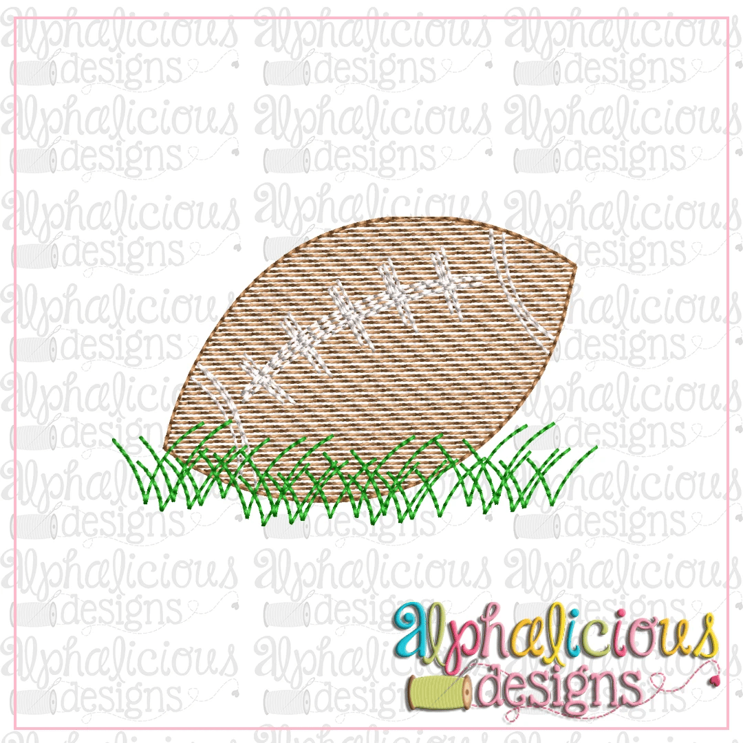 Mini Football in Grass-Sketch