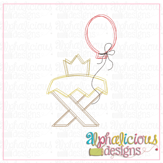 Nativity with Balloon - Scribble