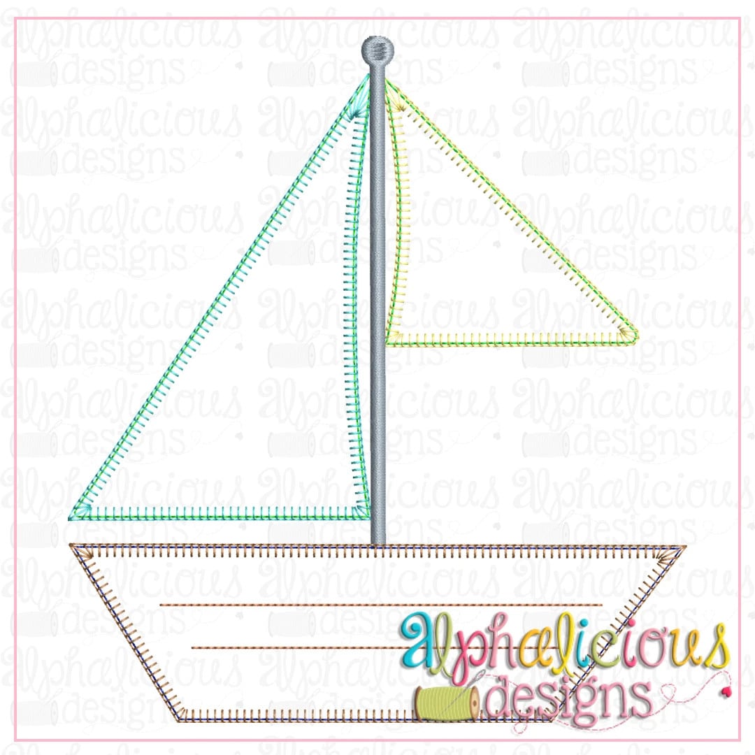 Sailboat Monogram-Blanket