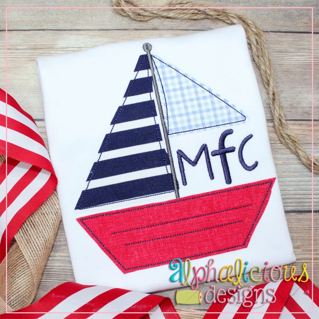 Sailboat Monogram-Triple Bean