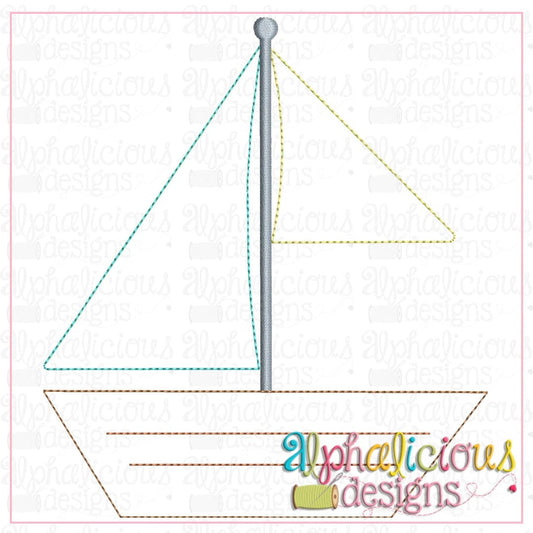 Sailboat Monogram-Triple Bean
