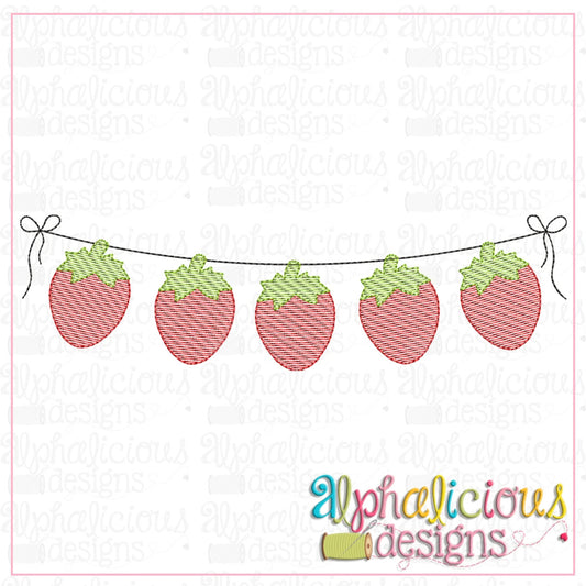 Strawberry Bunting-Sketch