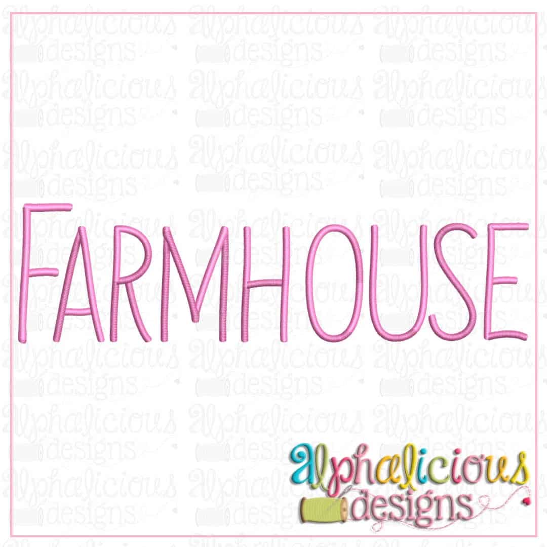 Farmhouse Embroidery Font