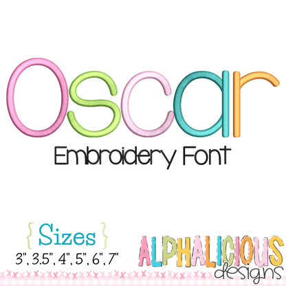 Oscar Satin Emb Font