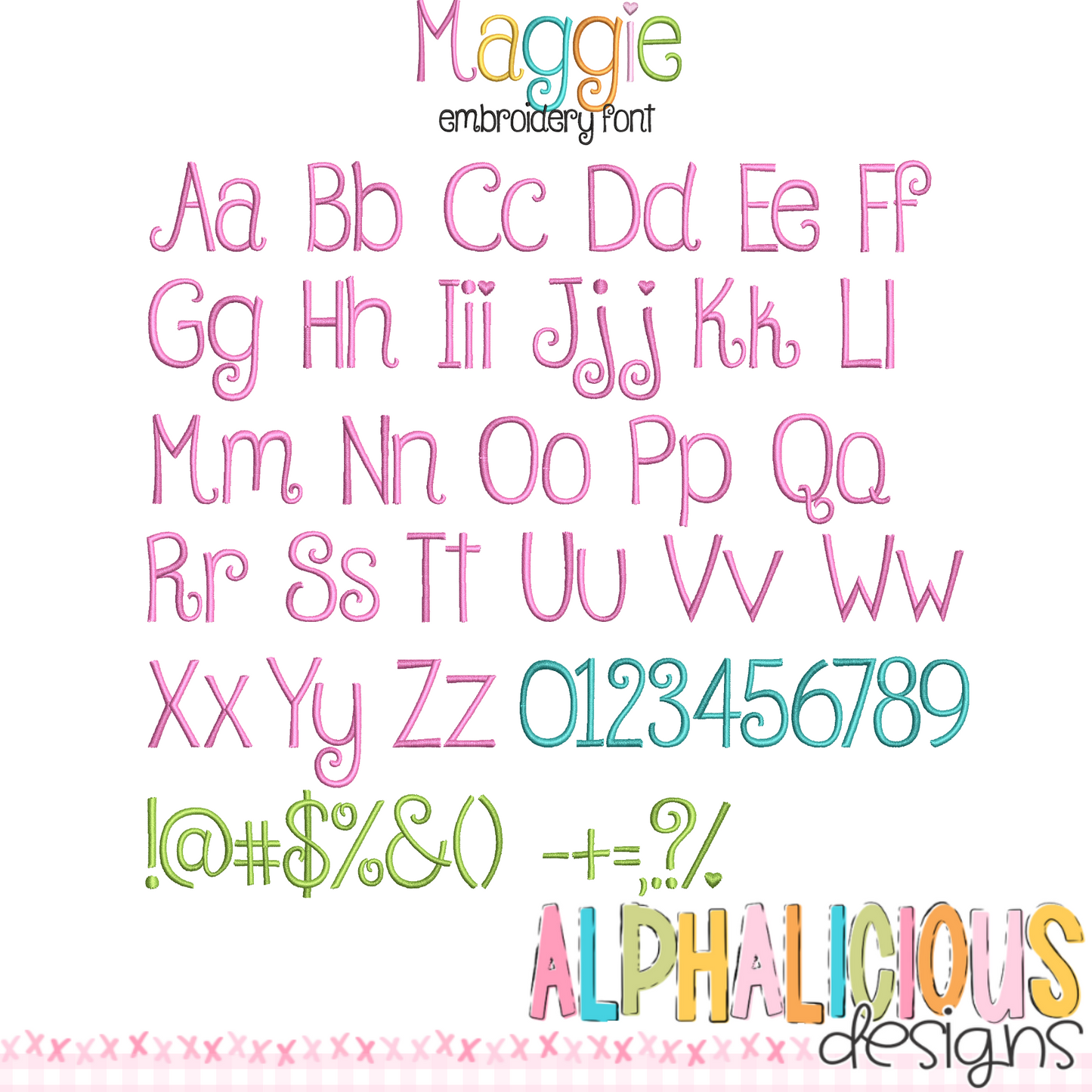 Maggie Satin Emb Font