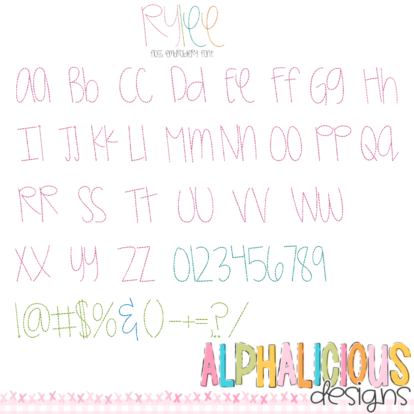 Rylee Floss Emb Font