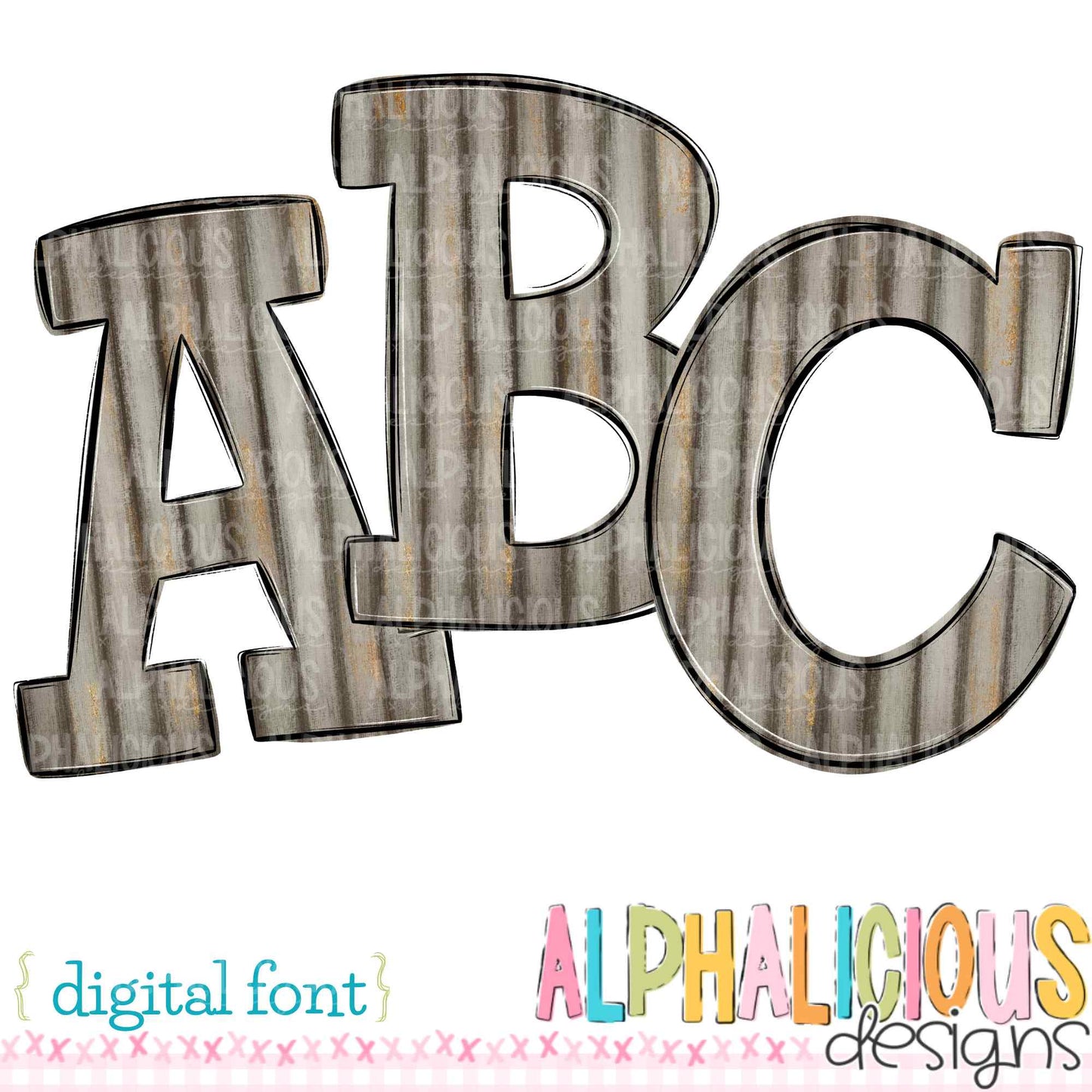 Whimsy- Brown Wood- Doodle Font