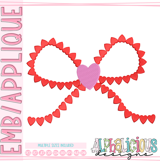 True Love Heart Bow- Simple