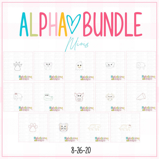 ALPHA BUNDLE-8/26/20 Release-Mini Designs