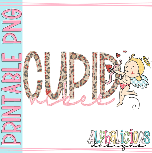 Cupid Vibes- FauxApplique- PNG