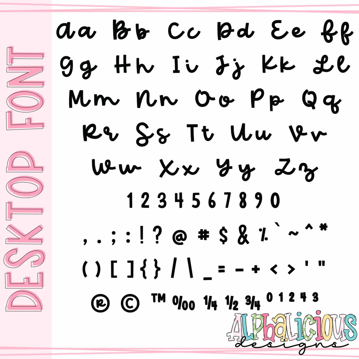 Louie Script Letters Livy Lou Script - Desktop/Web Font – Alphalicious Designs