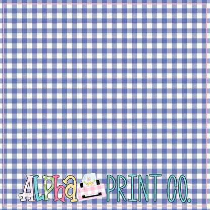 Backdrop- Distressed Wood- Navy Gingham