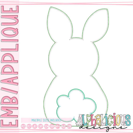 Simple Bunny with Cotton Tail - Blanket