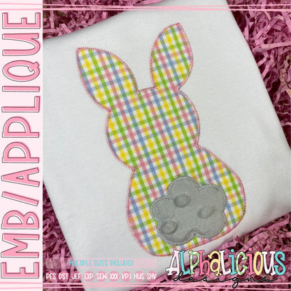 Simple Bunny with Cotton Tail - Zig zag