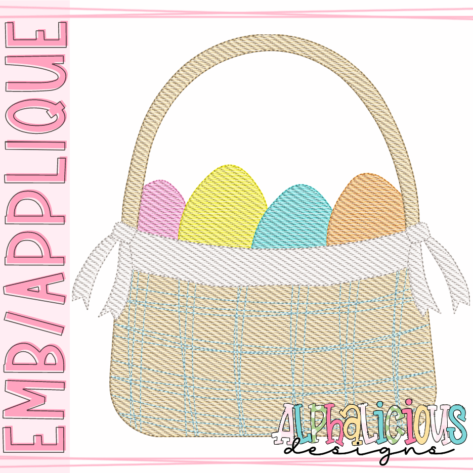 Basket with Ties- Eggs- Sketch