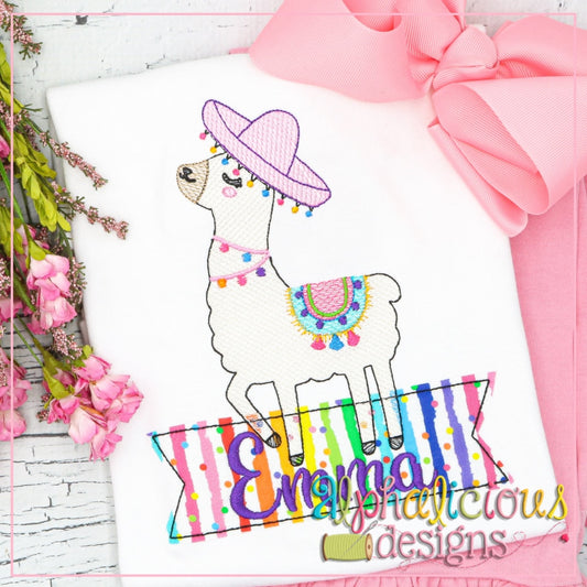 Fiesta Llama- Sketch