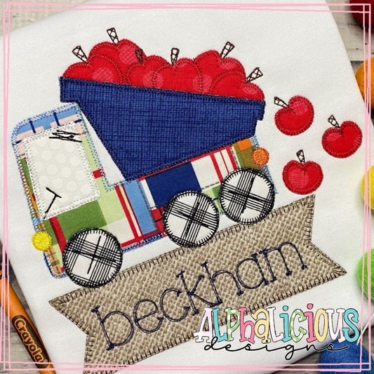 Funky Dump Truck with Apples - Blanket