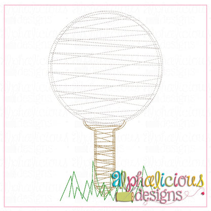 Golf Ball on Tee-Scribble Fill