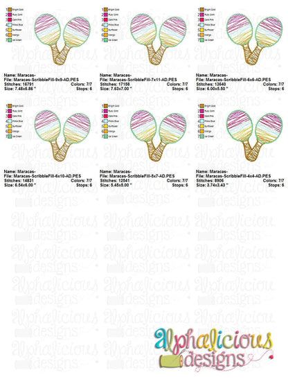 Maracas- Scribble Fill