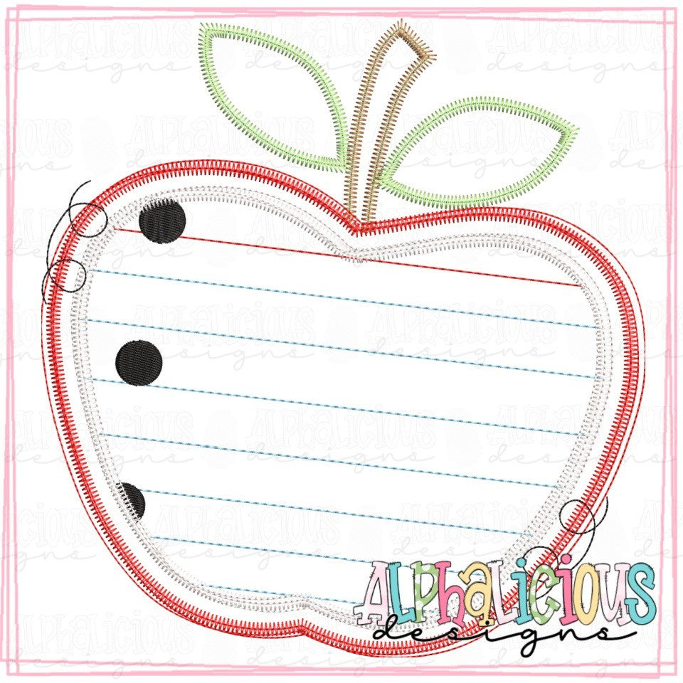 Notebook Paper Apple - ZigZag