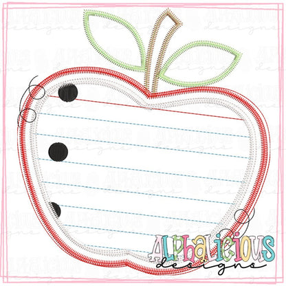 Notebook Paper Apple - ZigZag