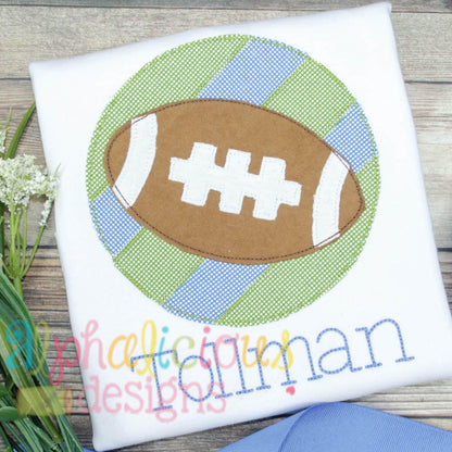 Patchwork Frame With Football-Triple Bean