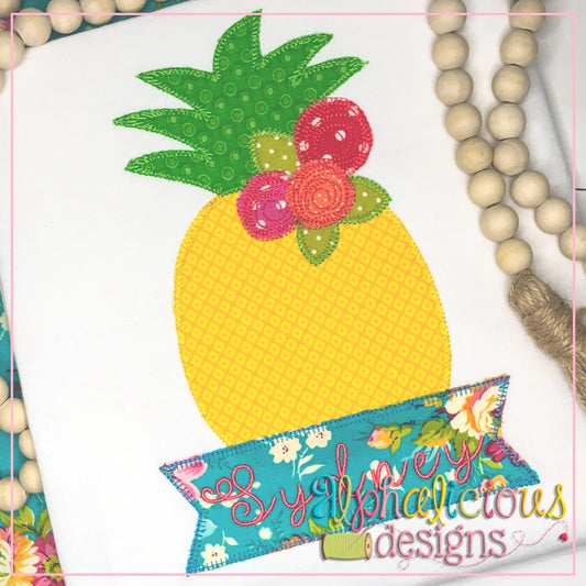 Pineapple with Flowers- Blanket