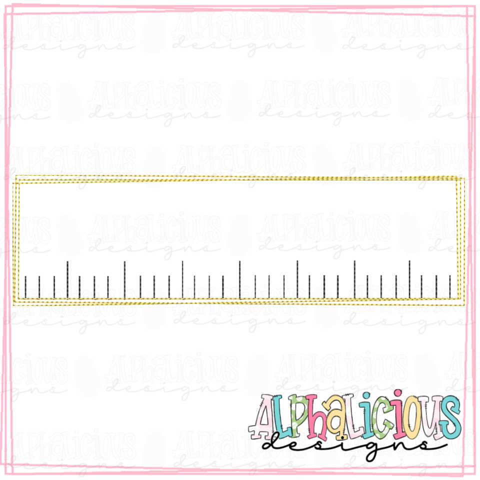 Letter A Ruler Design Ruler Signature Box - Triple Bean – Alphalicious Designs