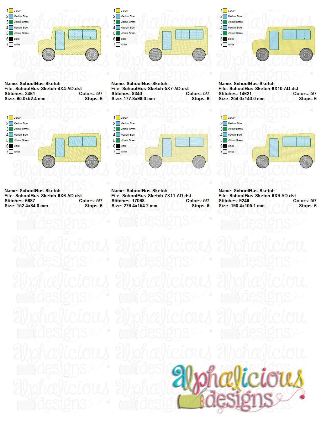 School Bus - Sketch