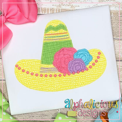 Sombrero with Flowers- Blanket