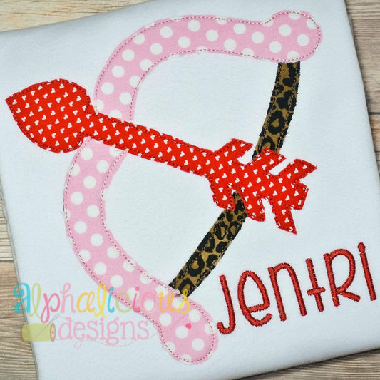 Bow and Arrow Applique Design - Triple Bean