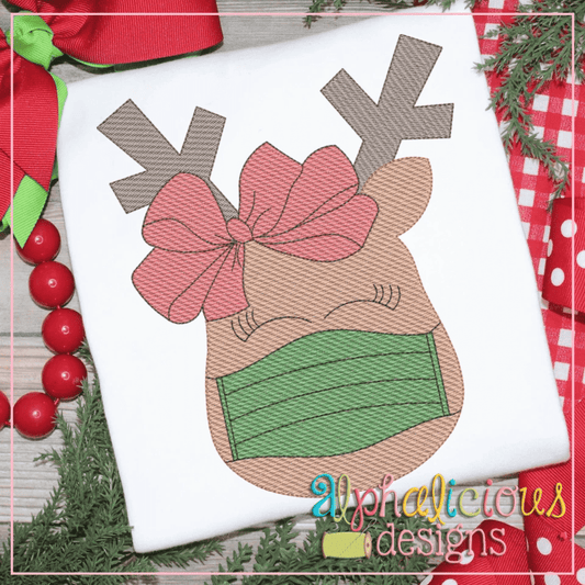 Masked Reindeer with Bow-Sketch