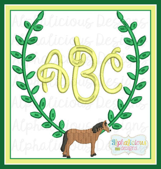 Horse Monogram Frame