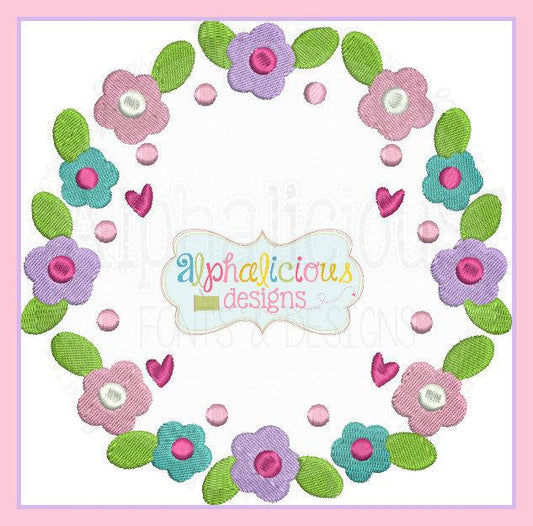 Spring Floral Monogram Frame MINI