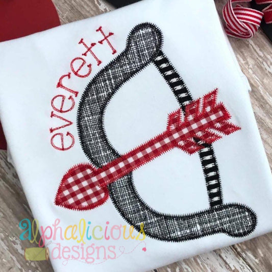 Bow and Arrow Applique Design - Zig Zag