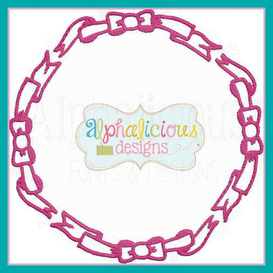 Fancy Bow Monogram Frame