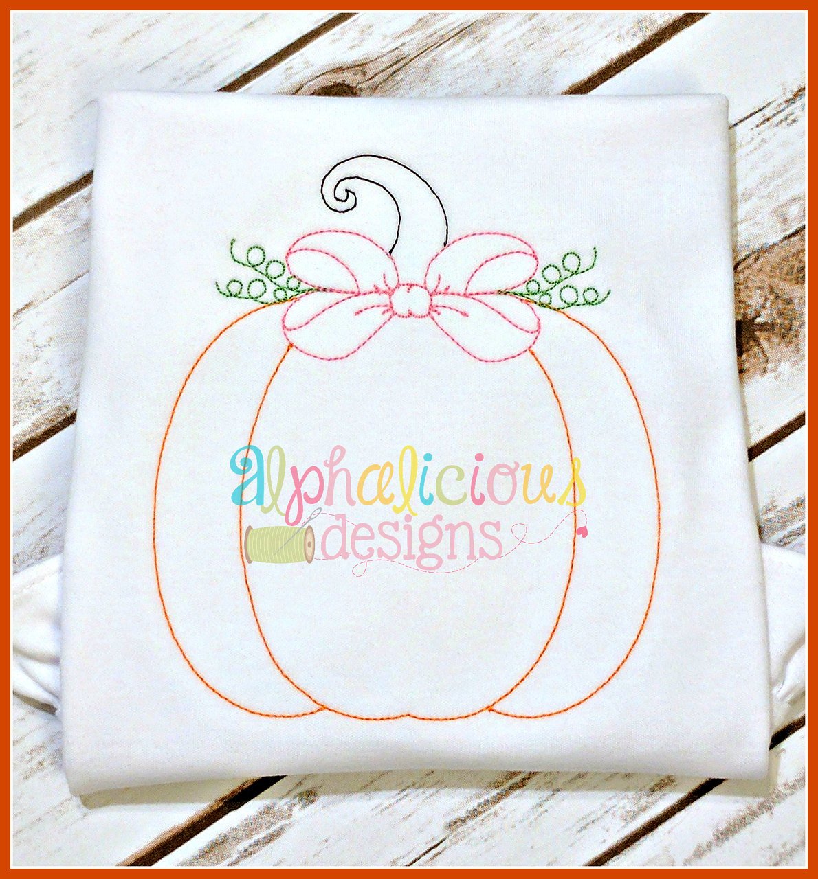 Vintage Pumpkin with Bow