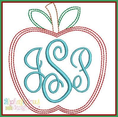 Scribble Stitch Apple